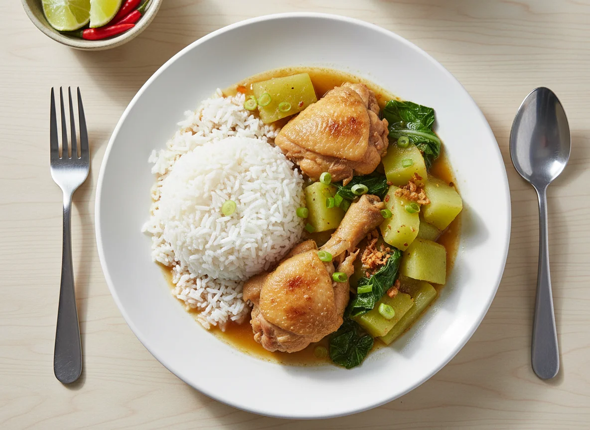 Chicken and Chayote Stew with Rice photo