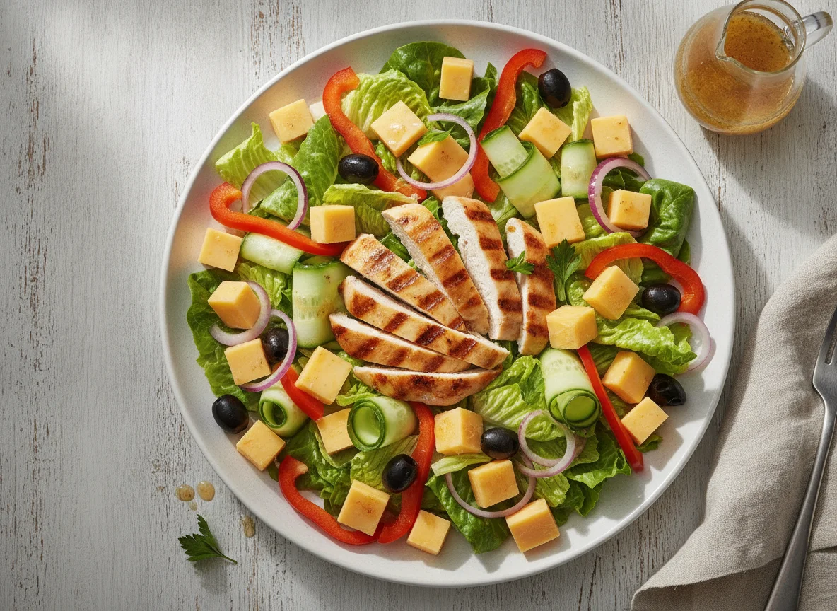 Chicken and Cheese Garden Salad photo