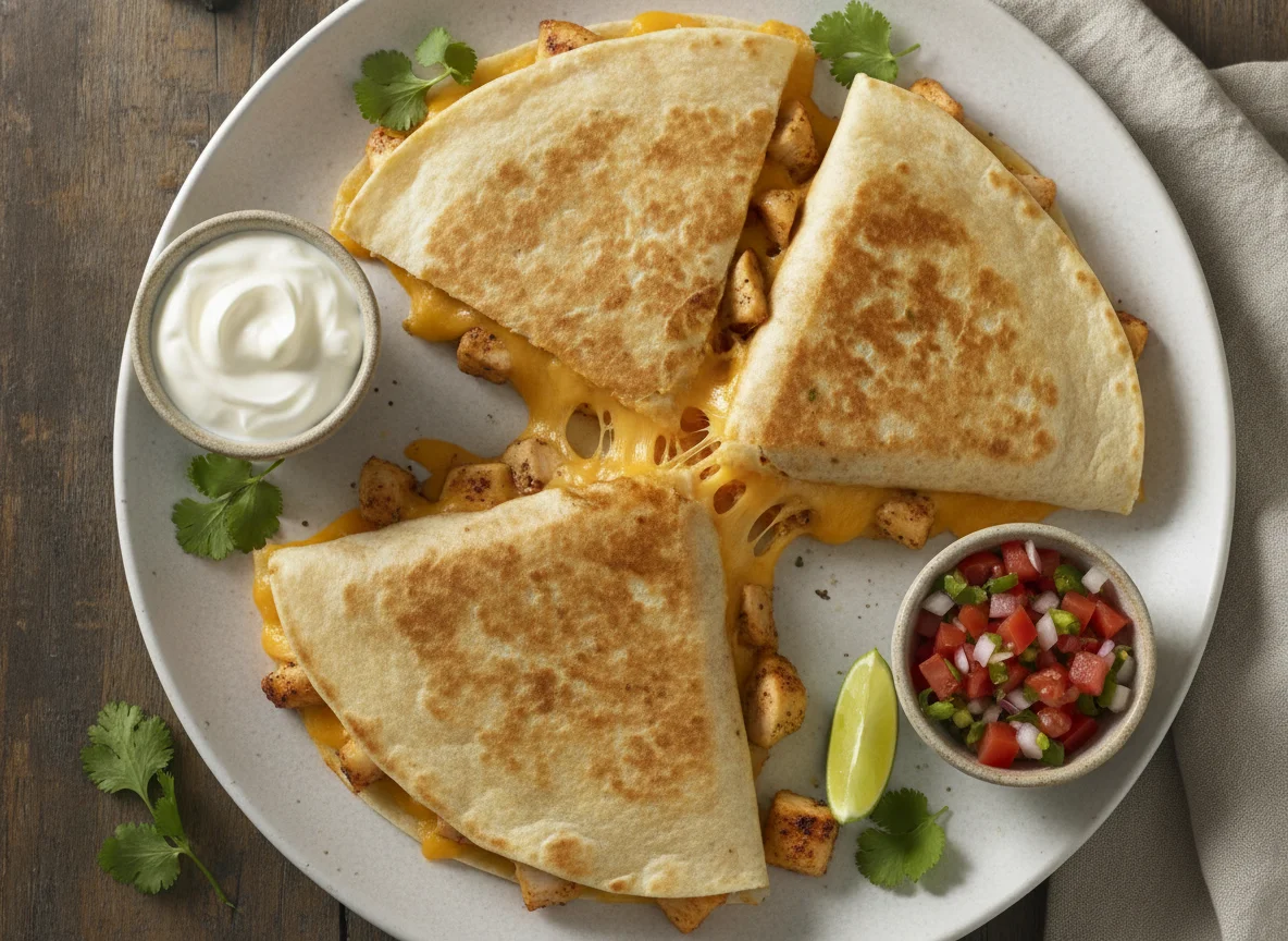 Chicken and Cheese Quesadilla photo