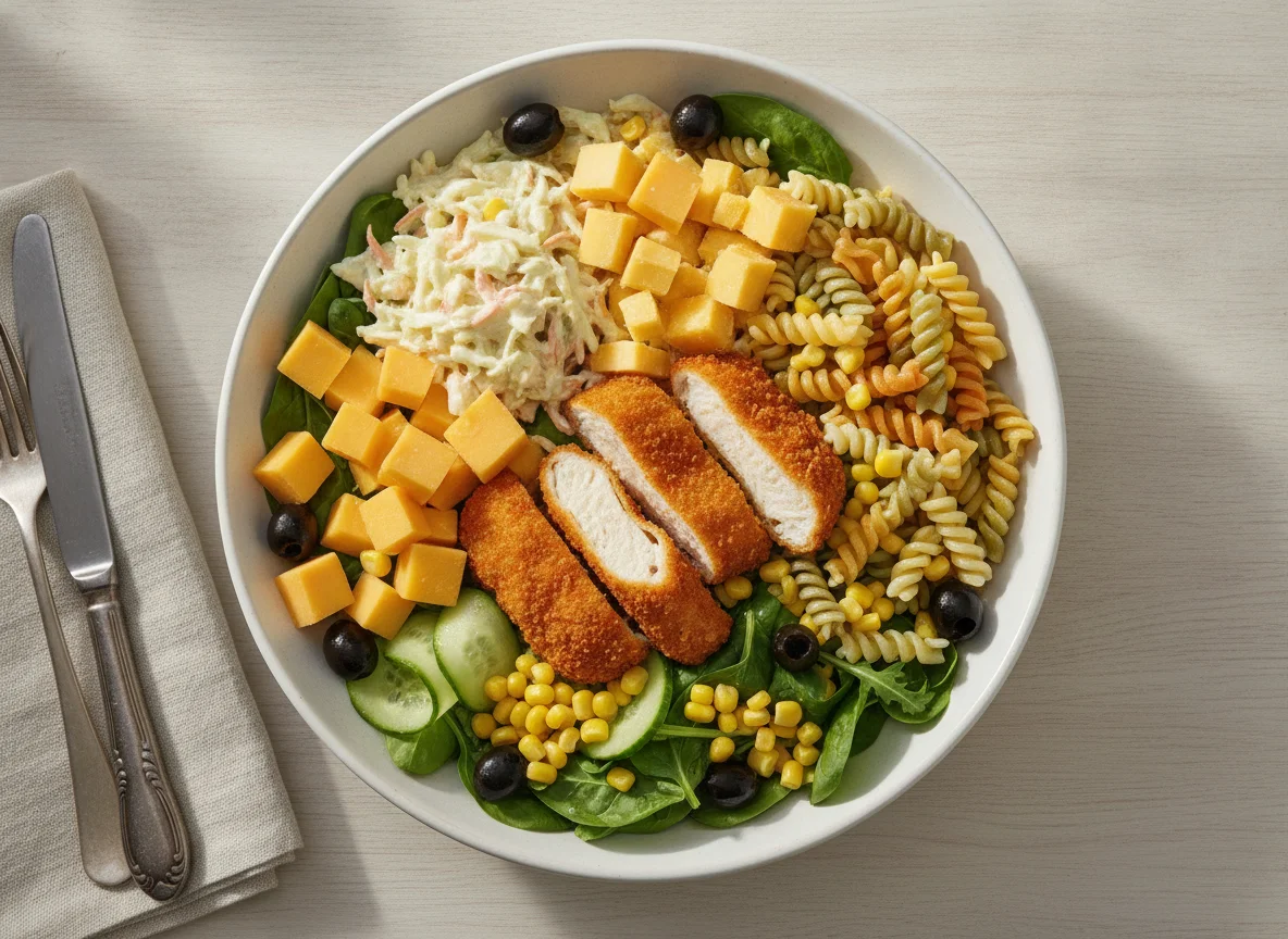 Chicken and Cheese Salad Bowl photo