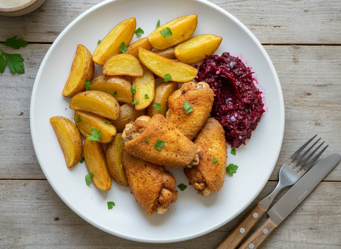 Chicken and Chips with Relish photo