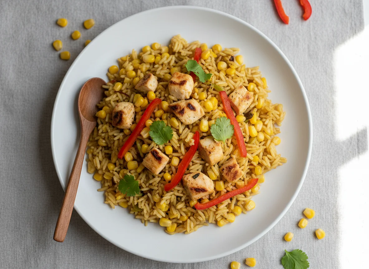 Chicken and Corn Pilau photo