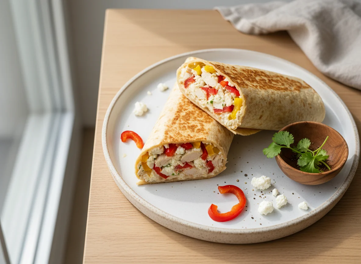 Chicken and Cottage Cheese Wraps photo