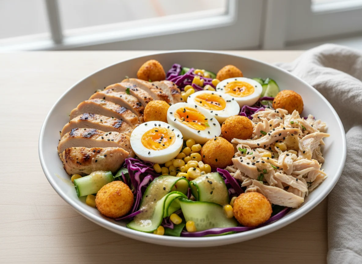 Chicken and Egg Salad Bowl photo