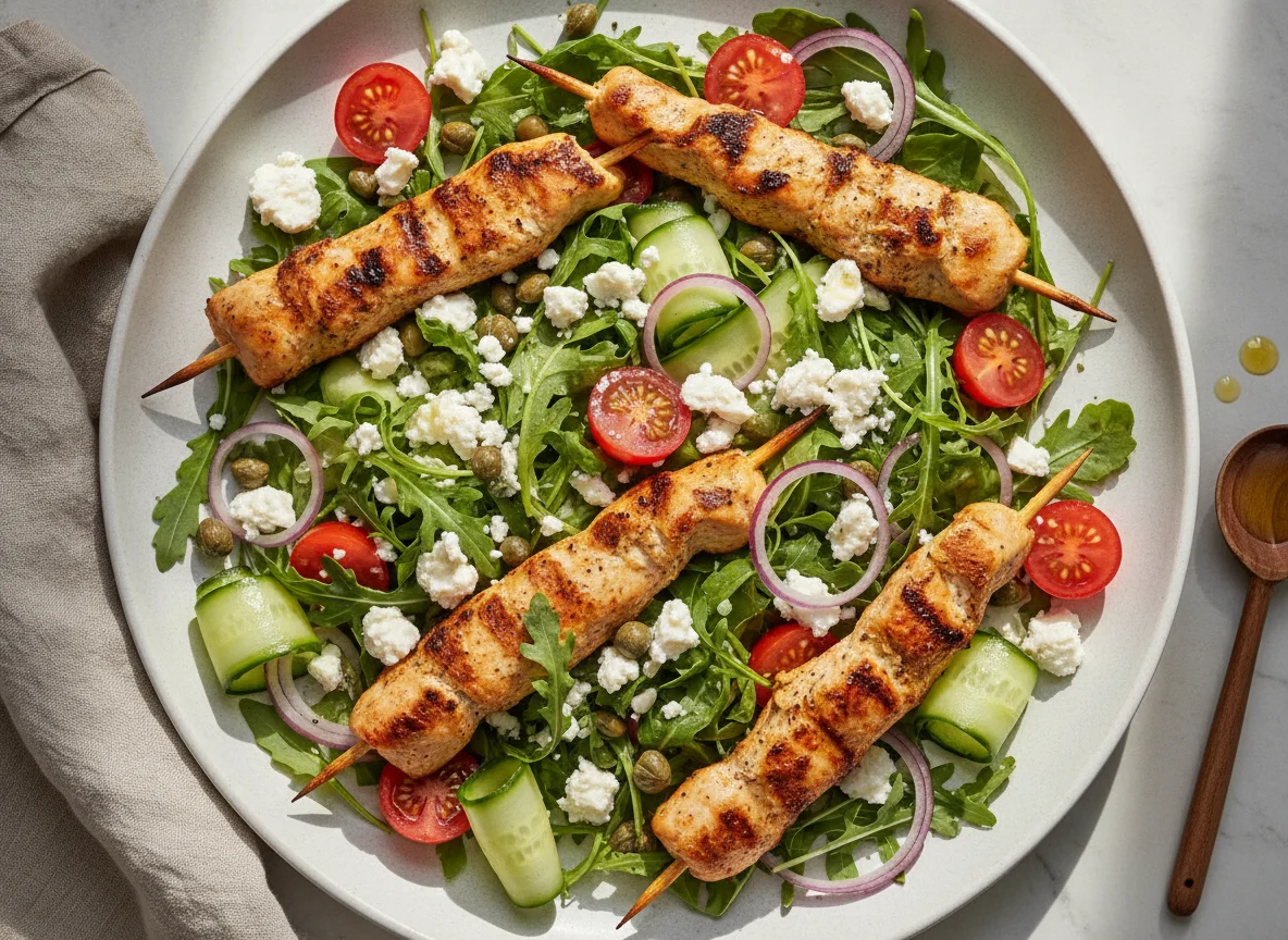 Chicken and Feta Salad with Capers photo