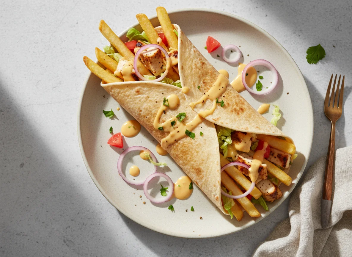 Chicken and Fries Wrap photo