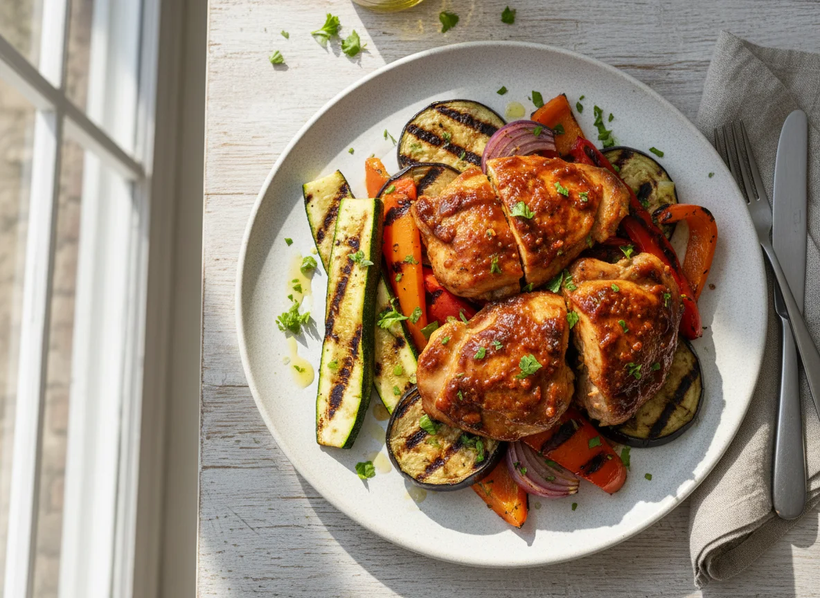 Chicken and Grilled Vegetables photo