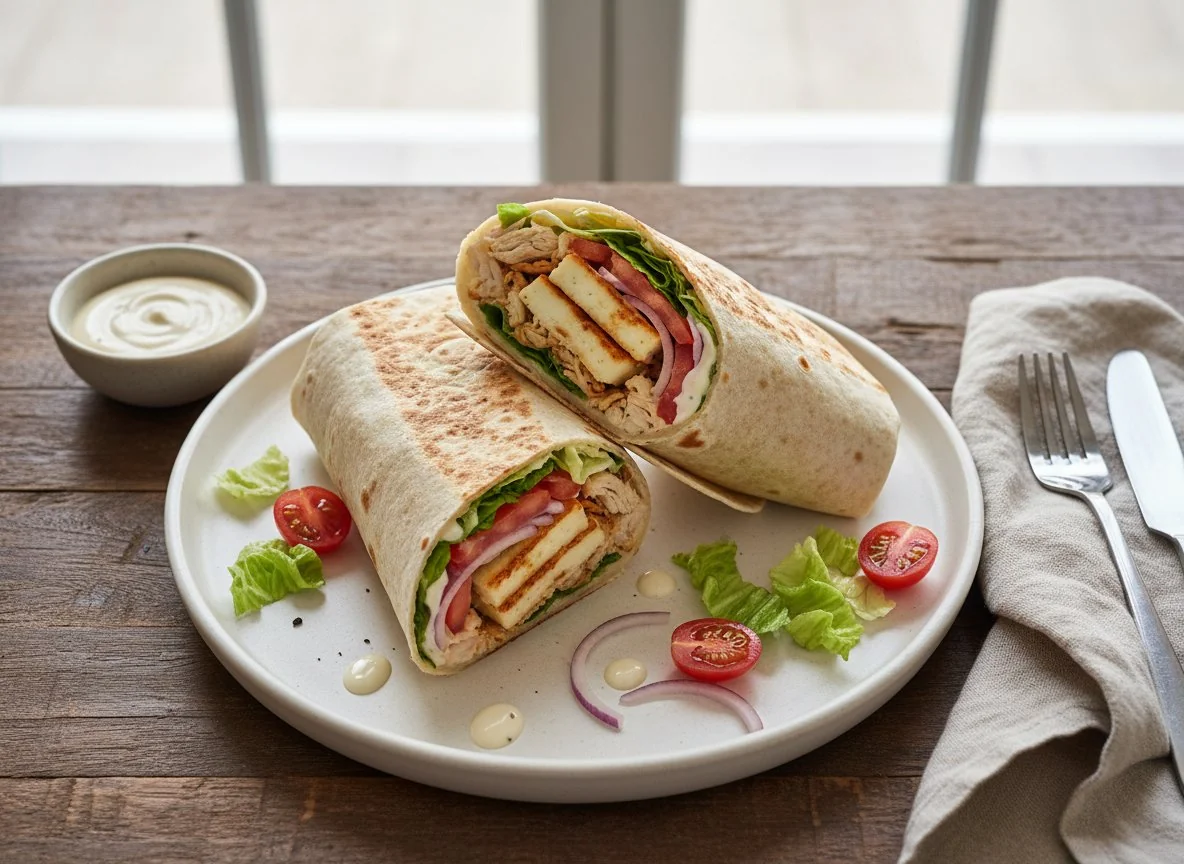 Chicken and Halloumi Wrap photo