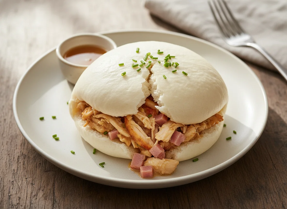 Chicken and Ham Steamed Bun photo