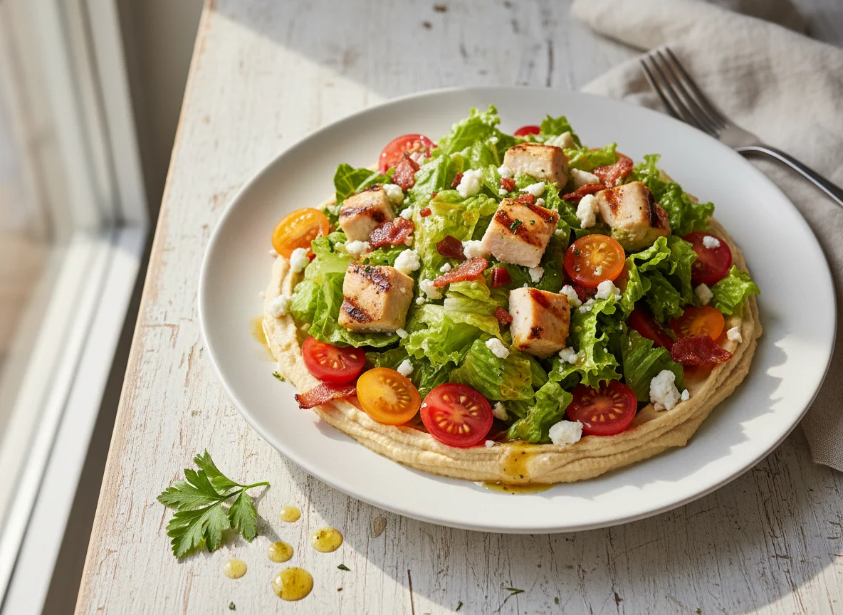 Chicken and Hummus Salad photo