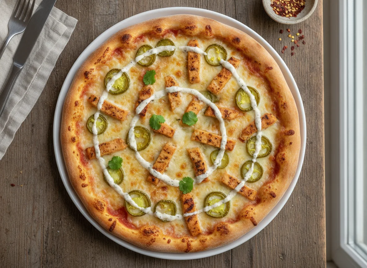 Chicken and Jalapeño Pizza photo