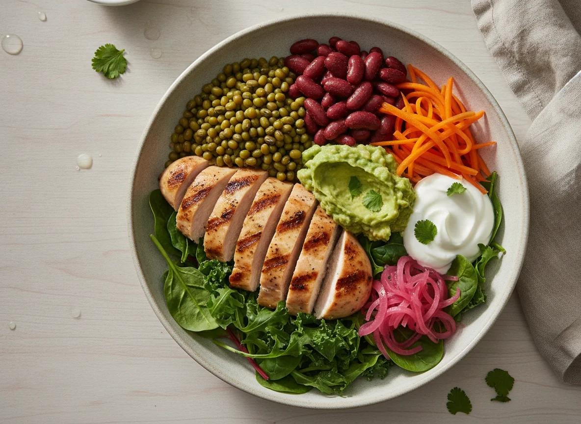 Chicken and Legume Buddha Bowl photo