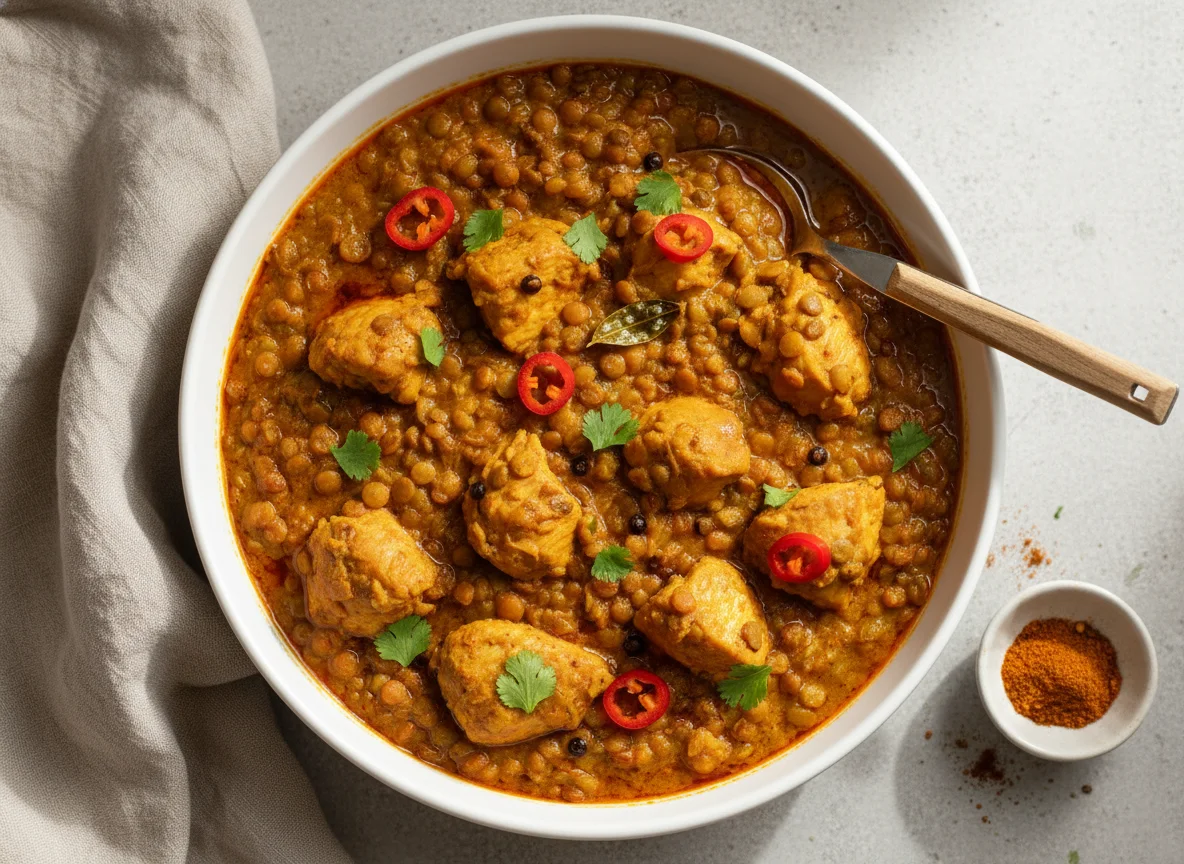 Chicken and Lentil Curry (Daal Gosht) photo