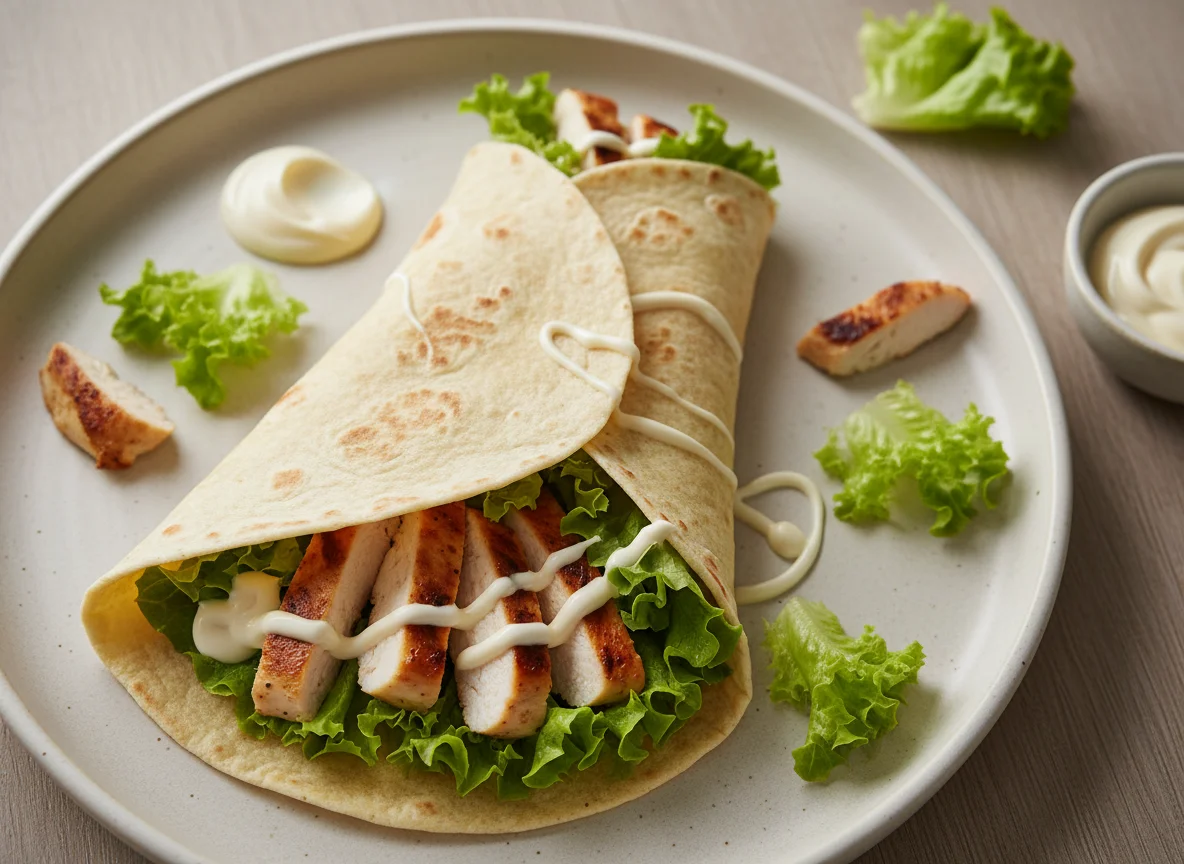 Chicken and Lettuce Wrap photo