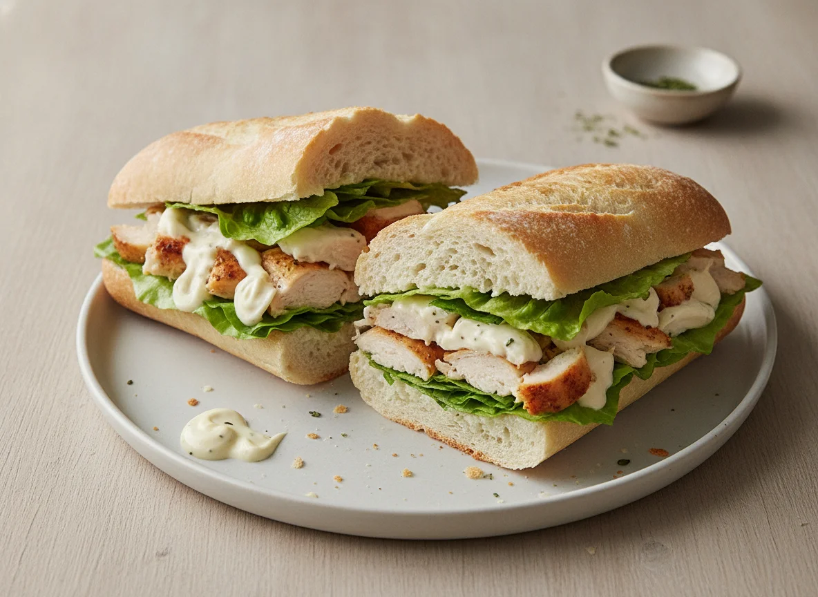 Chicken and Mayonnaise Baguette photo