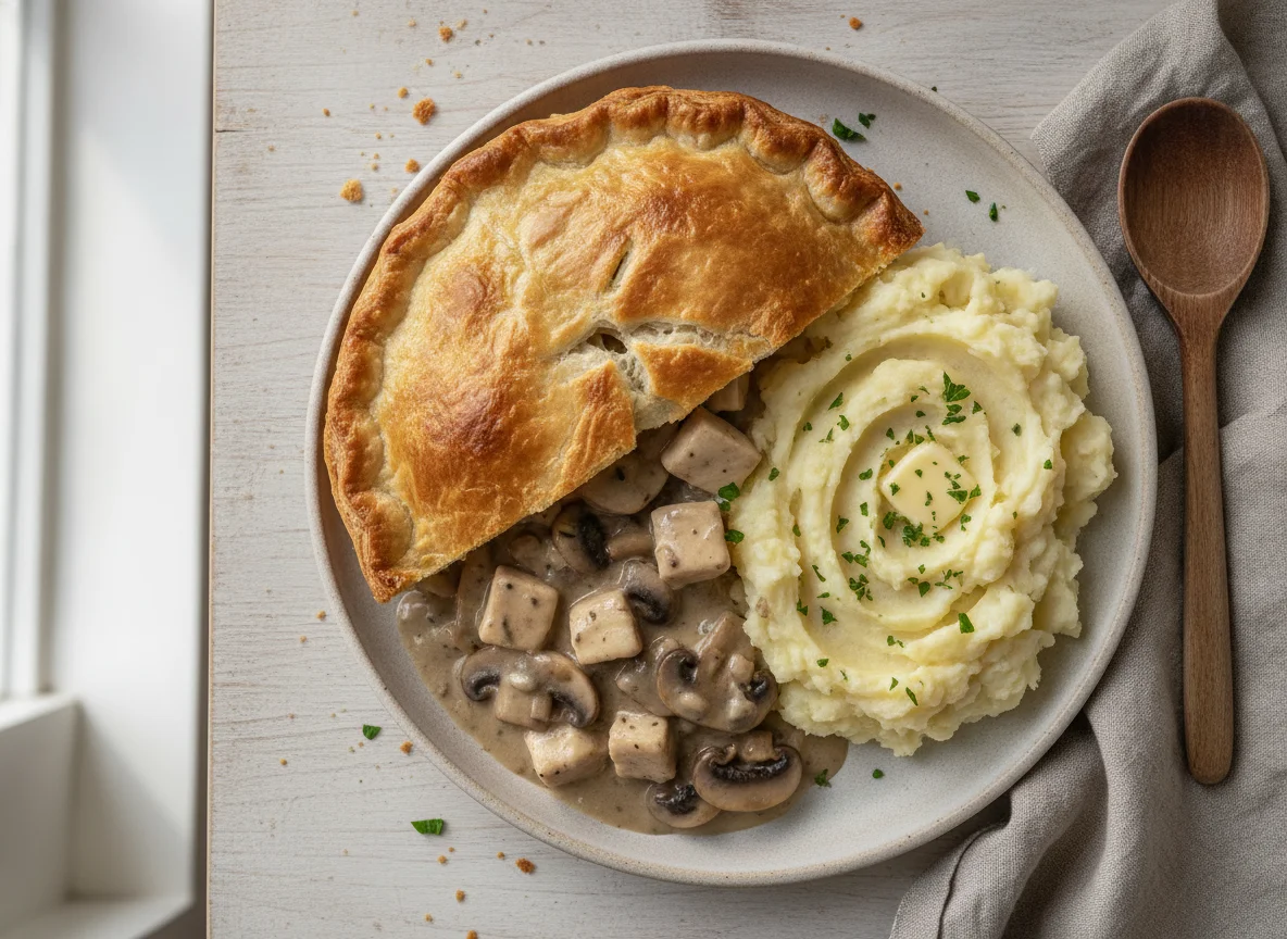 Chicken and Mushroom Pie with Mashed Potatoes photo