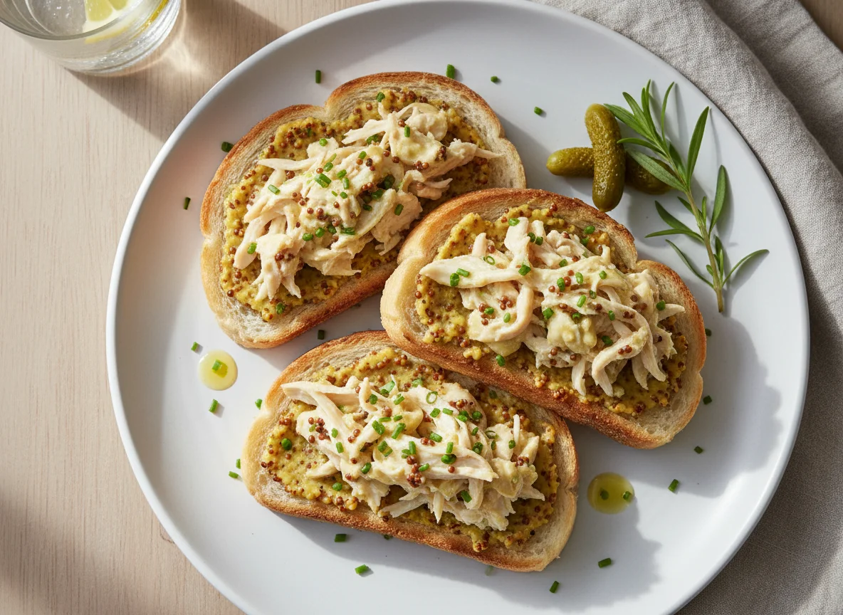 Chicken and Mustard on Toast photo