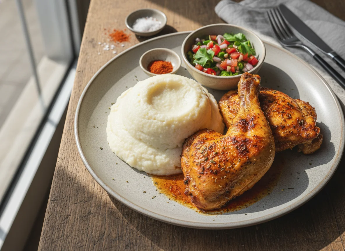 Chicken and Pap photo
