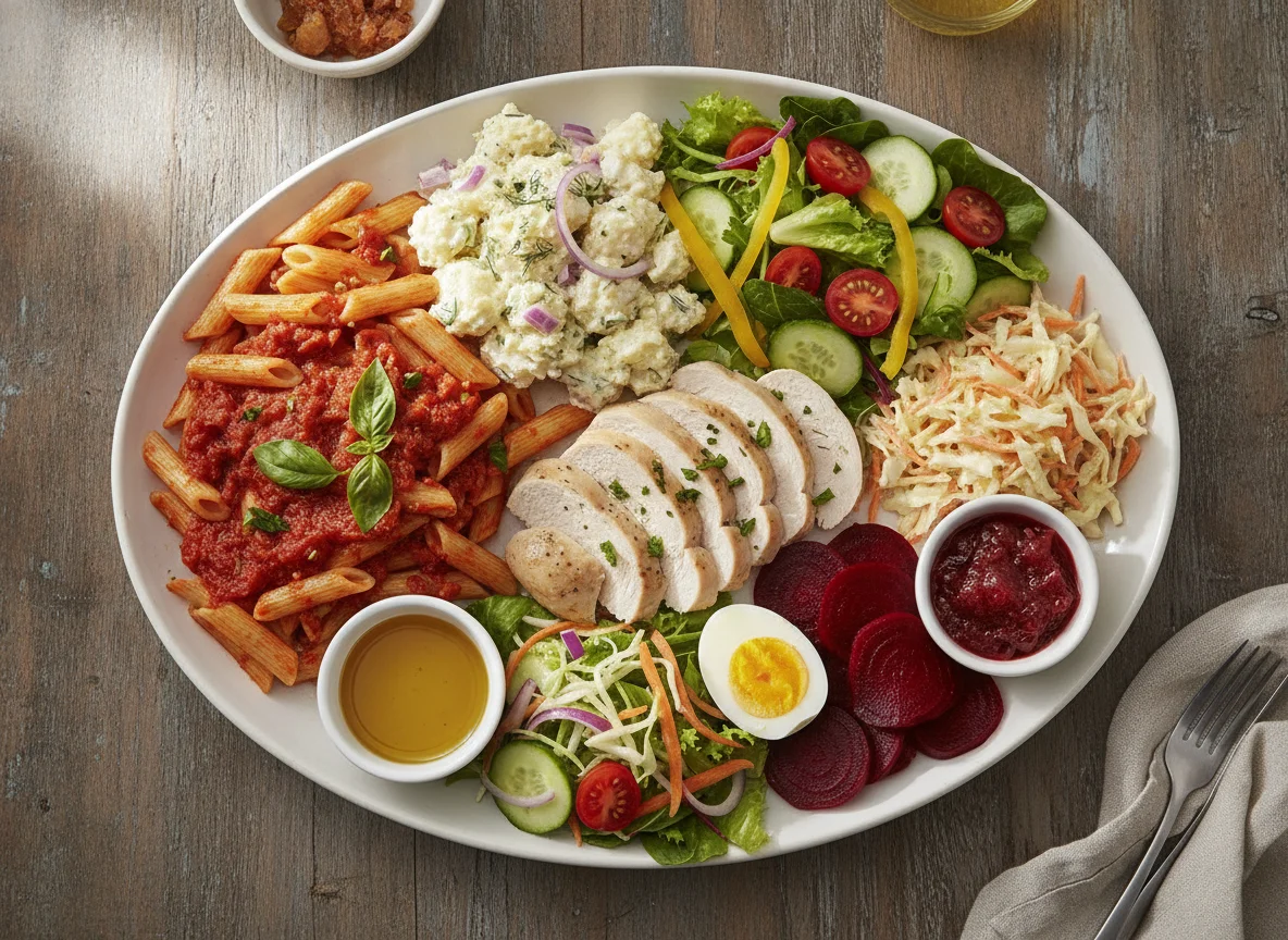Chicken and Pasta Salad Platter photo