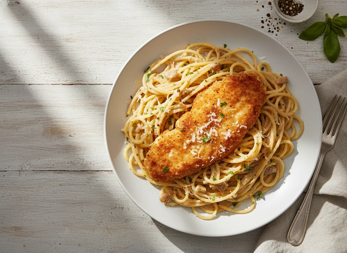 Chicken and Pasta with Cream Sauce photo