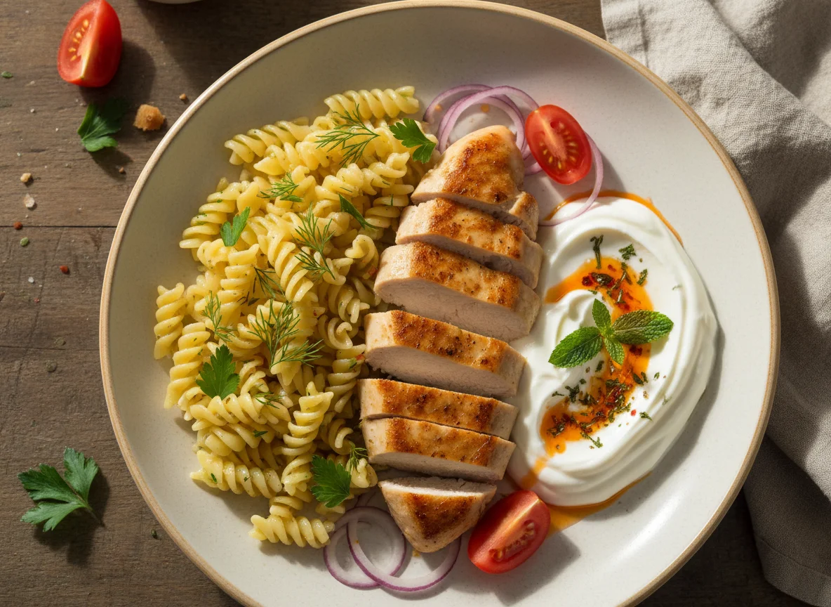 Chicken and Pasta with Yogurt photo