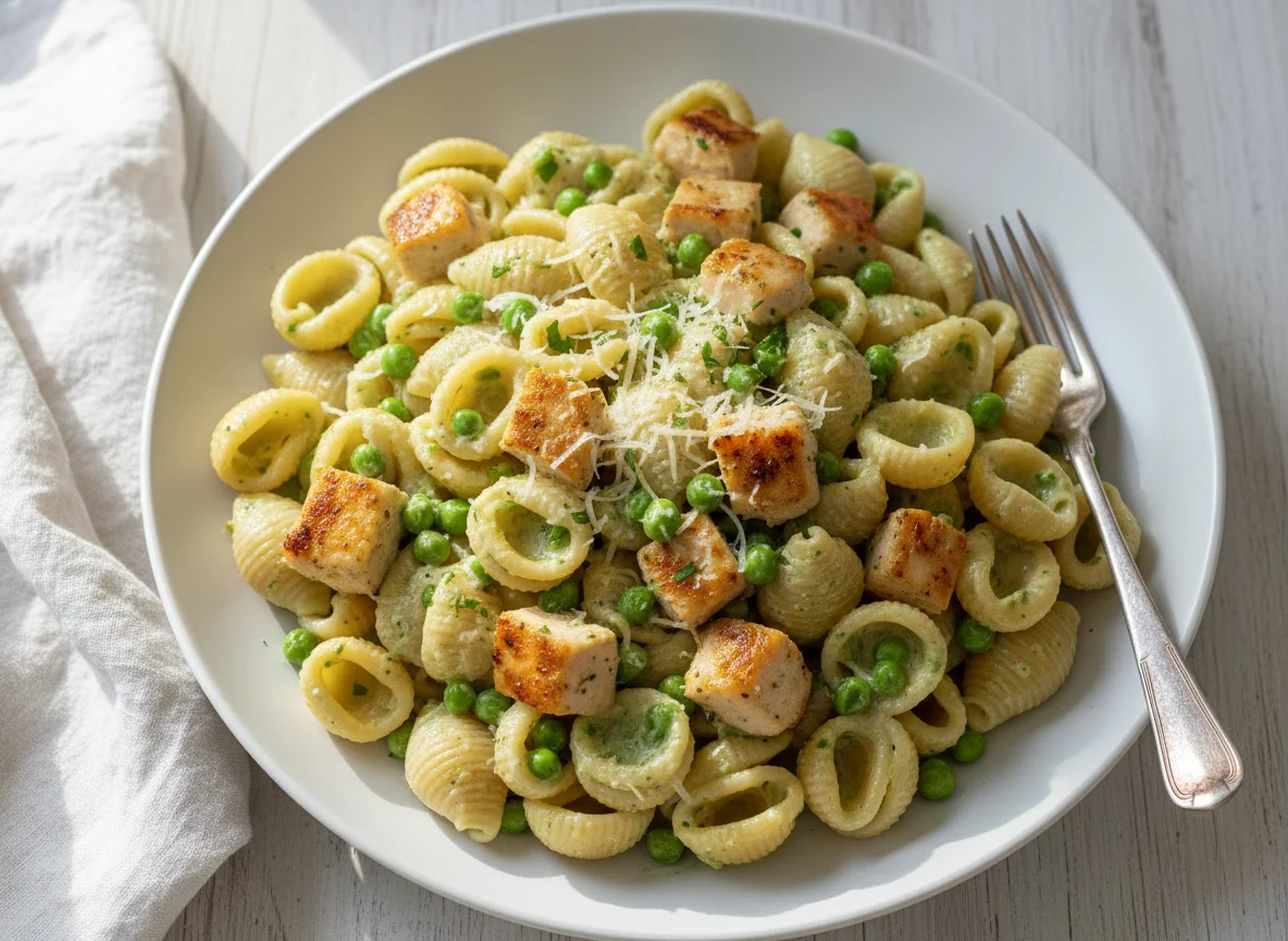 Chicken and Pea Pasta photo
