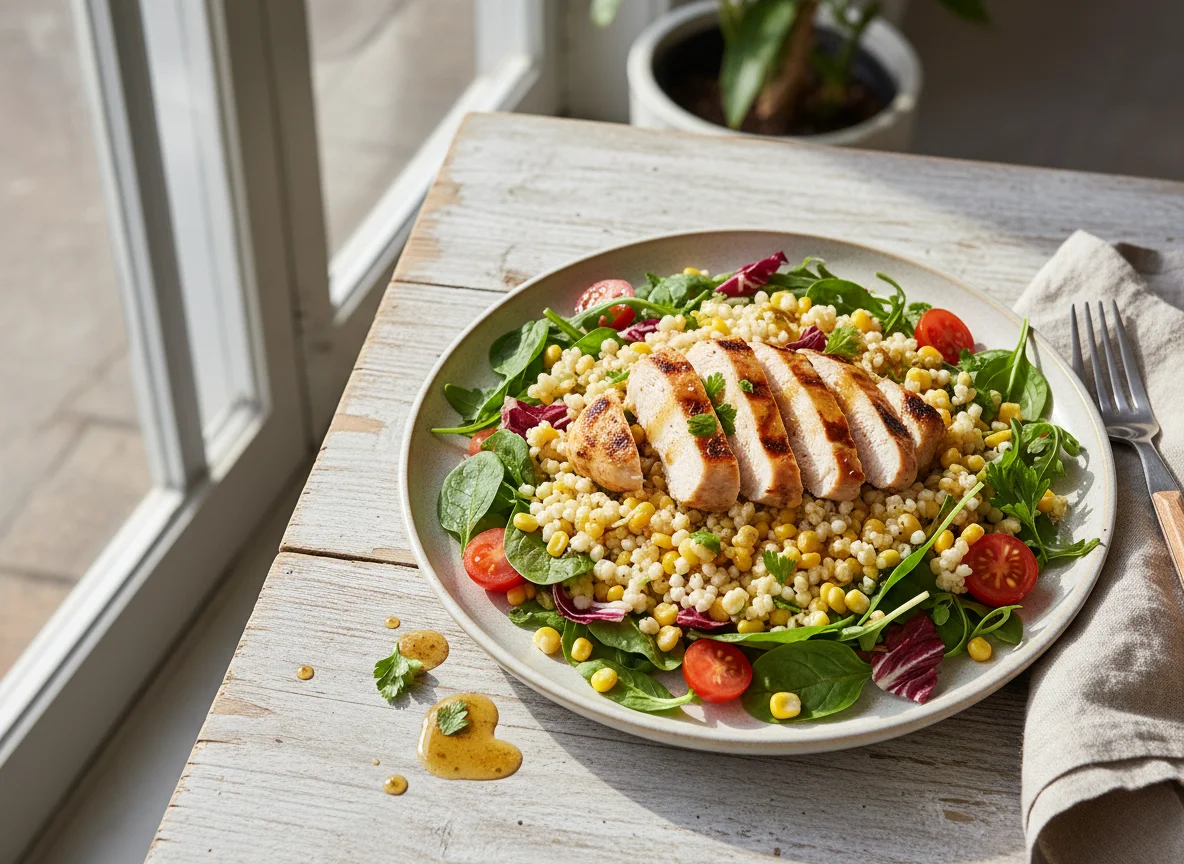 Chicken and Pearl Couscous Salad photo