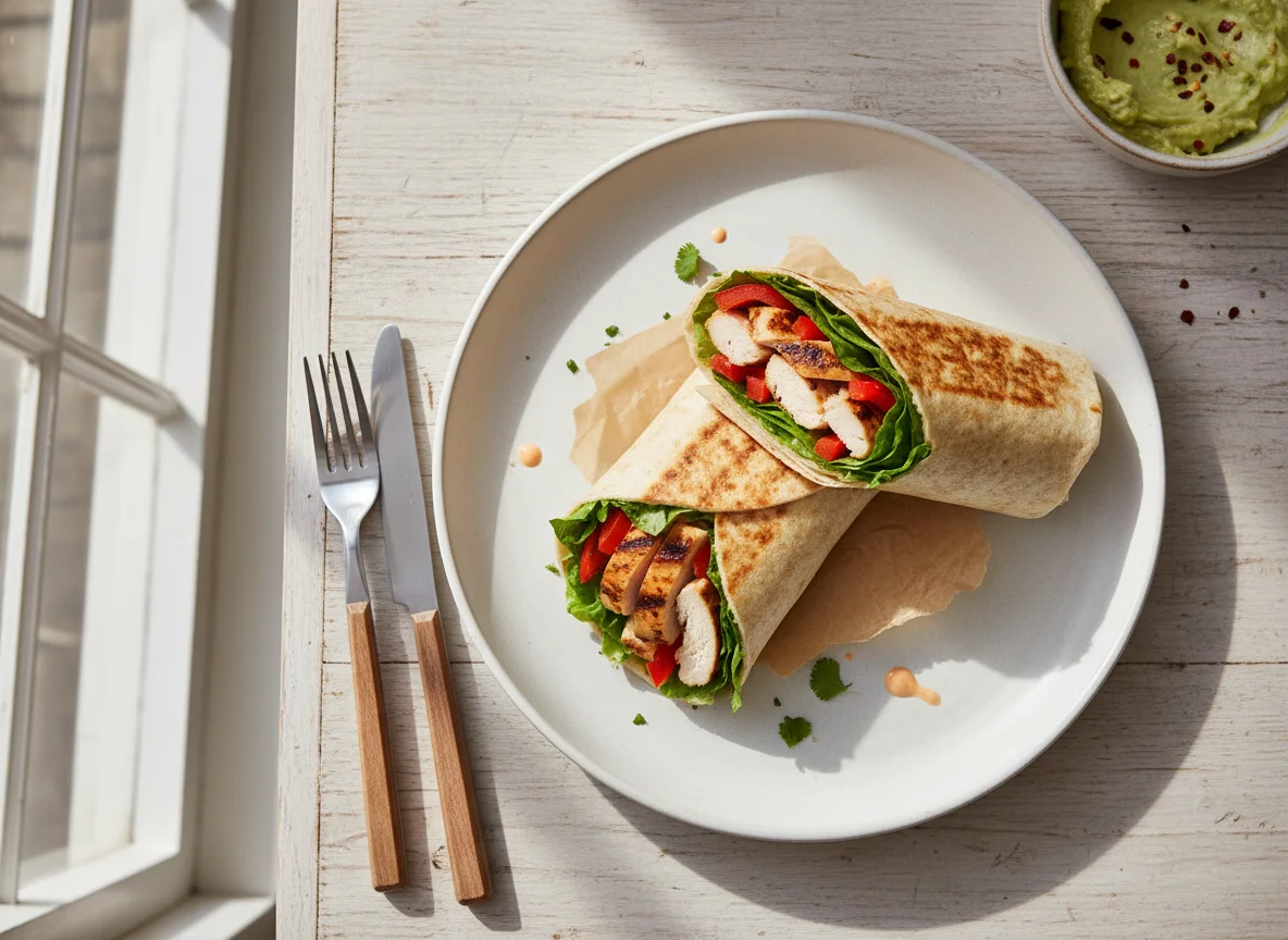 Chicken and Pepper Wrap photo