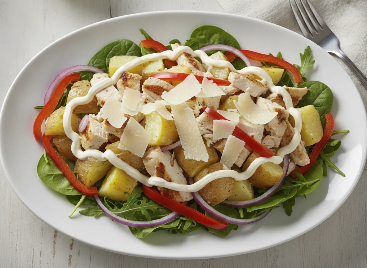 Chicken and Potato Salad with Mayonnaise photo