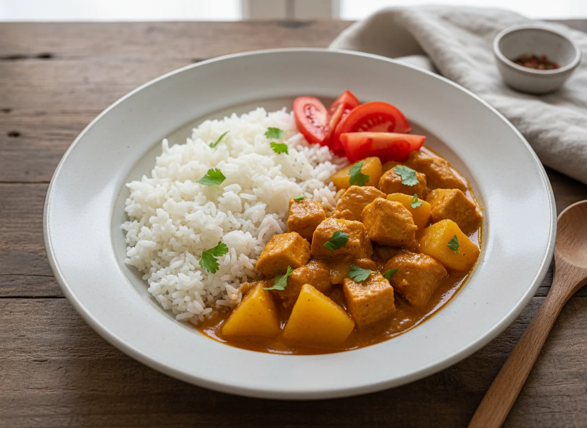 Chicken and Potato Stew with Rice and Tomatoes photo