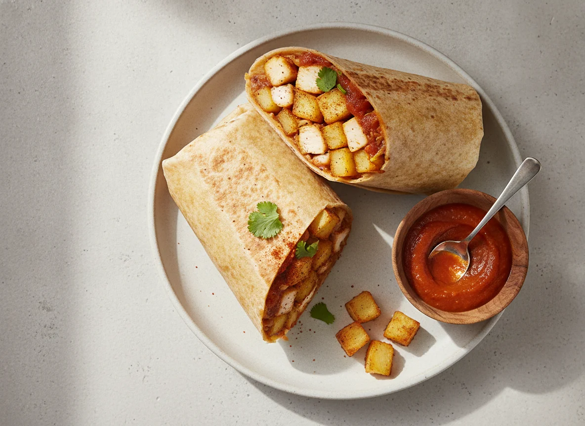 Chicken and Potato Wrap photo