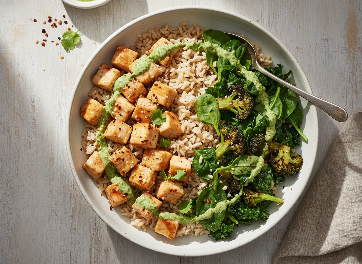 Chicken and Rice Bowl with Greens photo