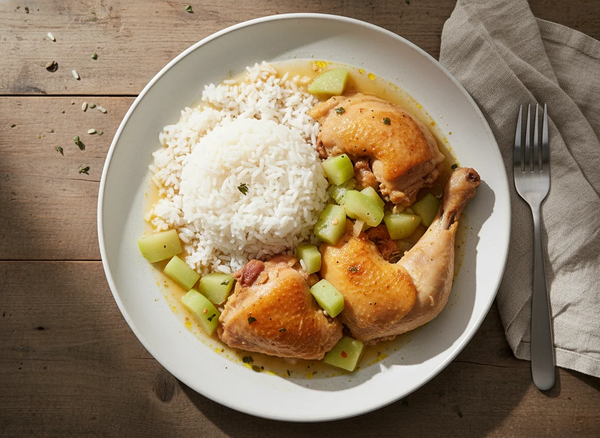 Chicken and Rice with Chayote photo