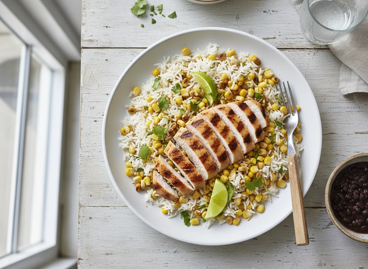 Chicken and Rice with Corn photo