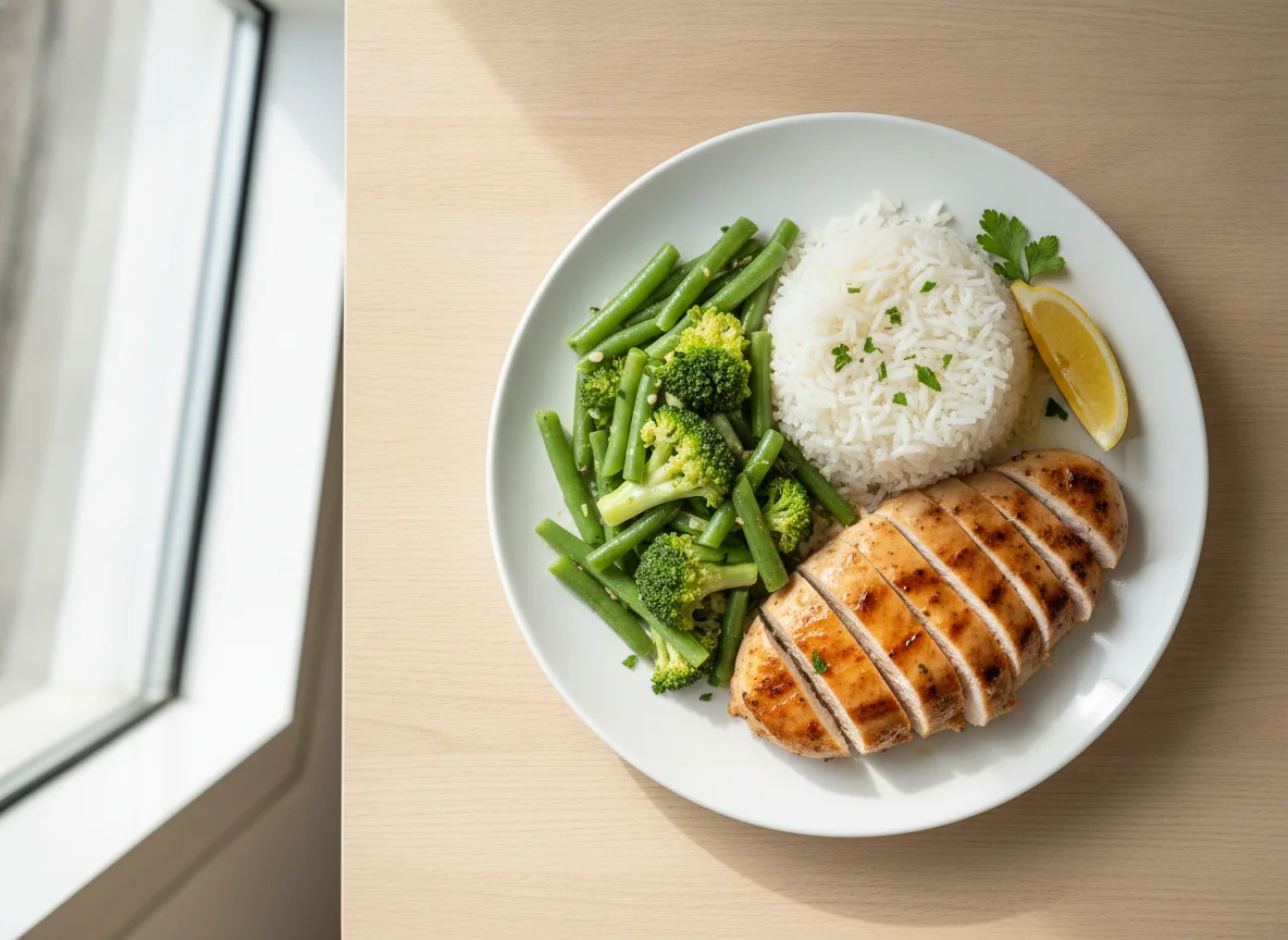 Chicken and Rice with Green Beans photo