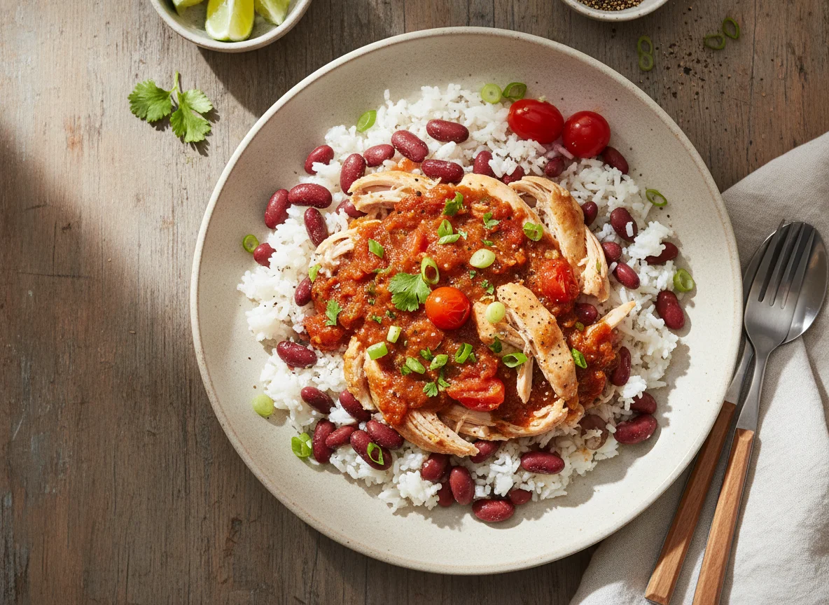 Chicken and Rice with Kidney Beans photo