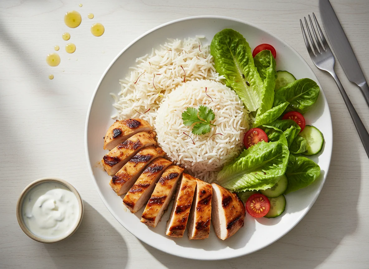 Chicken and Rice with Lettuce photo