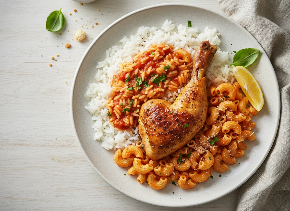 Chicken and Rice with Macaroni photo