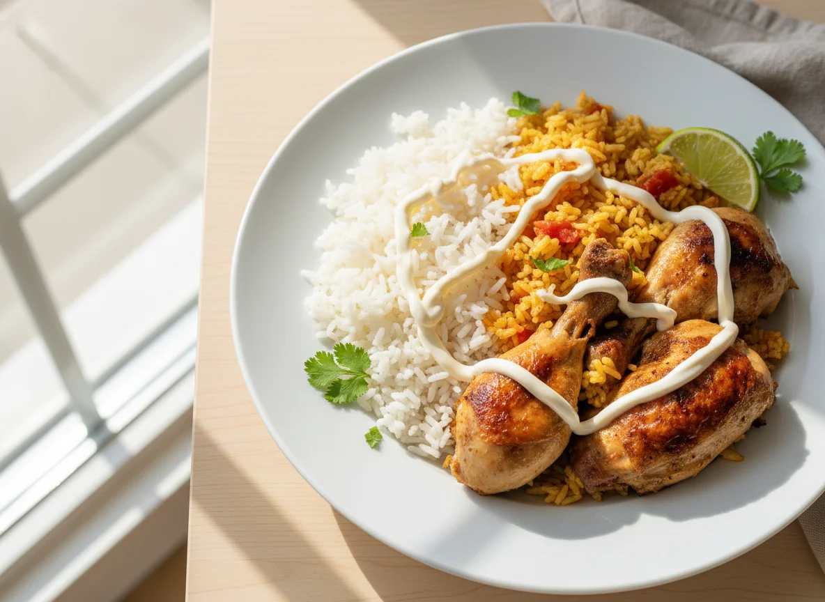 Chicken and Rice with Mayonnaise photo