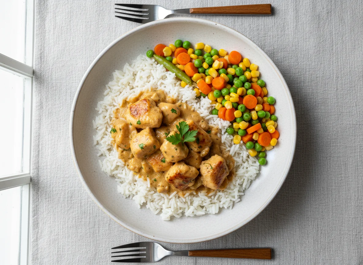 Chicken and Rice with Mixed Vegetables photo