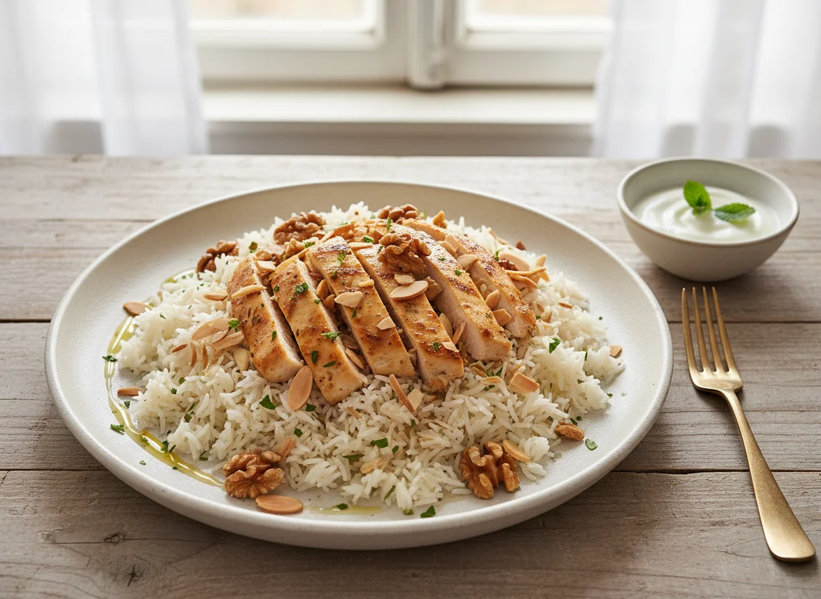 Chicken and Rice with Nuts photo