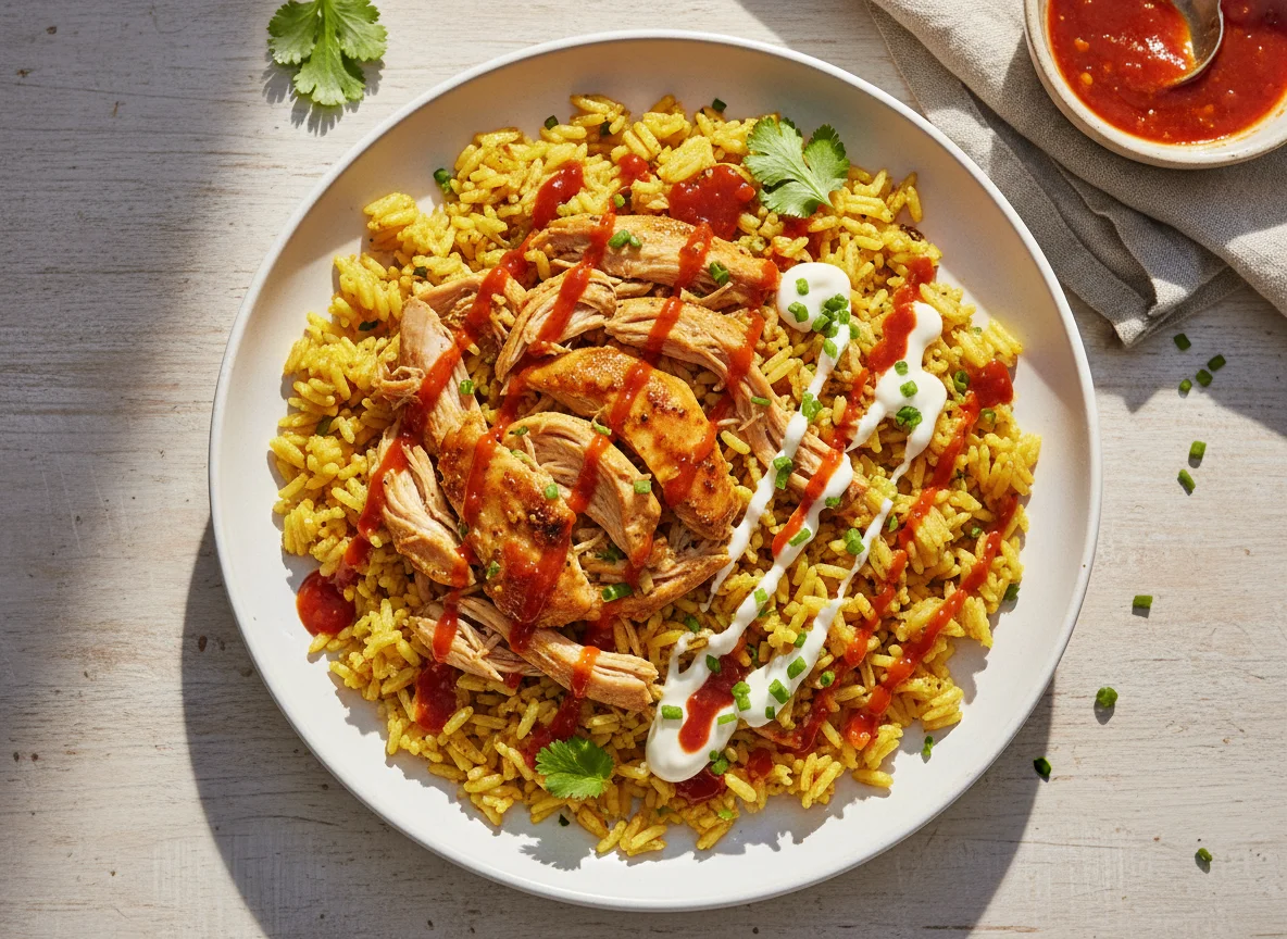 Chicken and Rice with Sauce photo