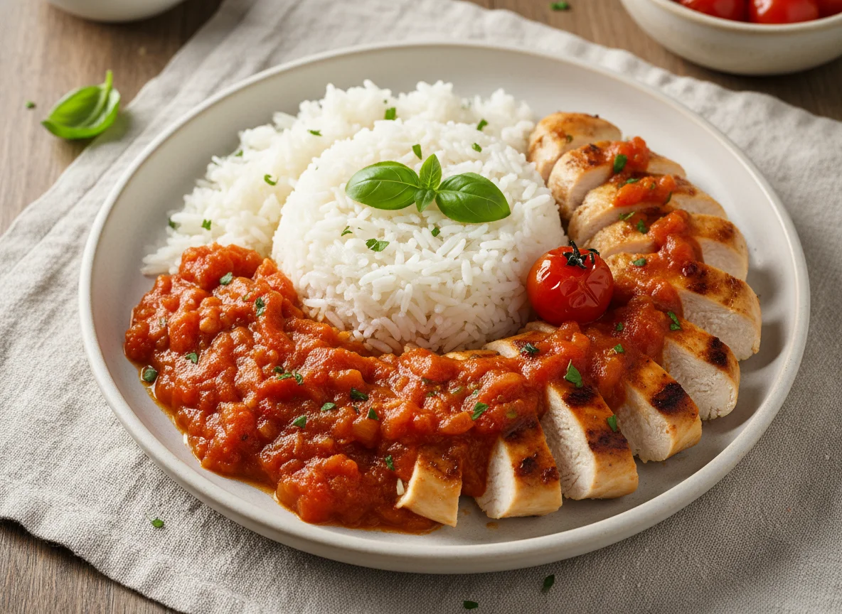 Chicken and Rice with Tomato Sauce photo