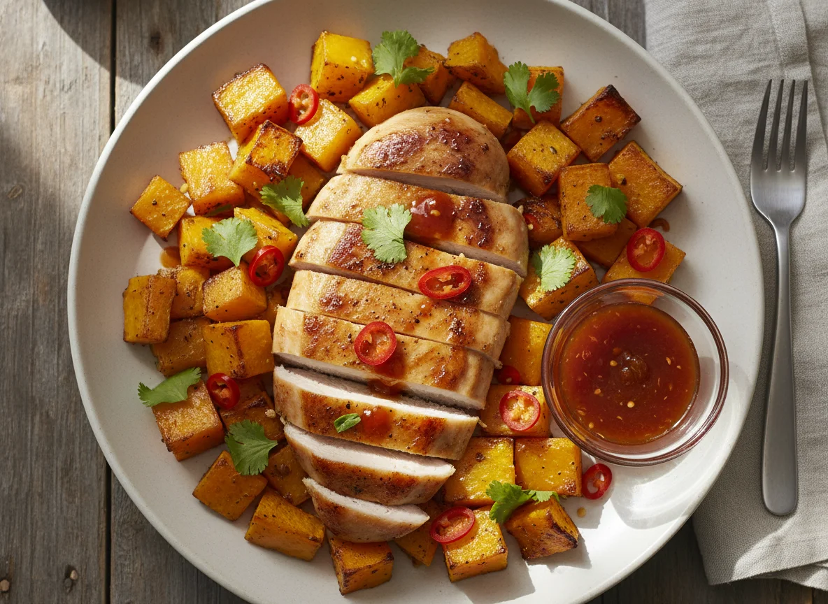 Chicken and Roasted Butternut Squash photo