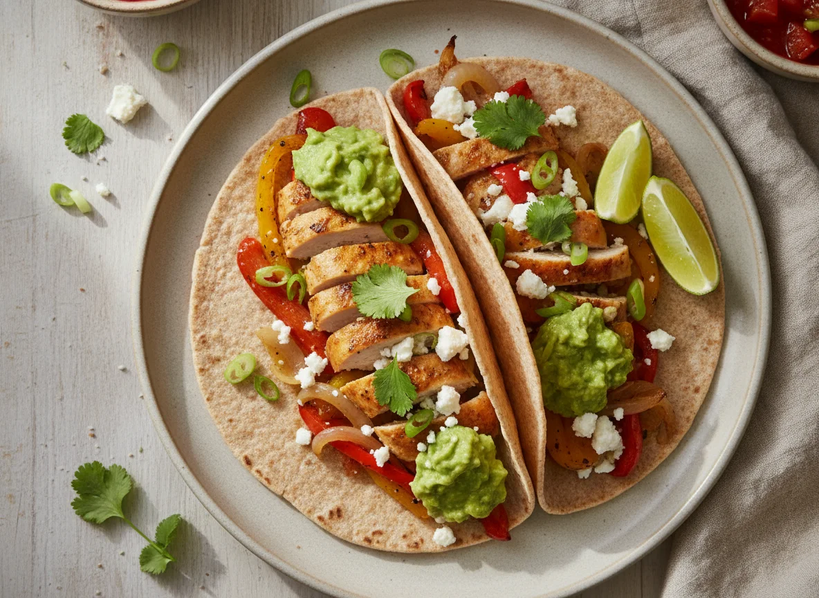 Chicken and Roasted Vegetable Taco photo