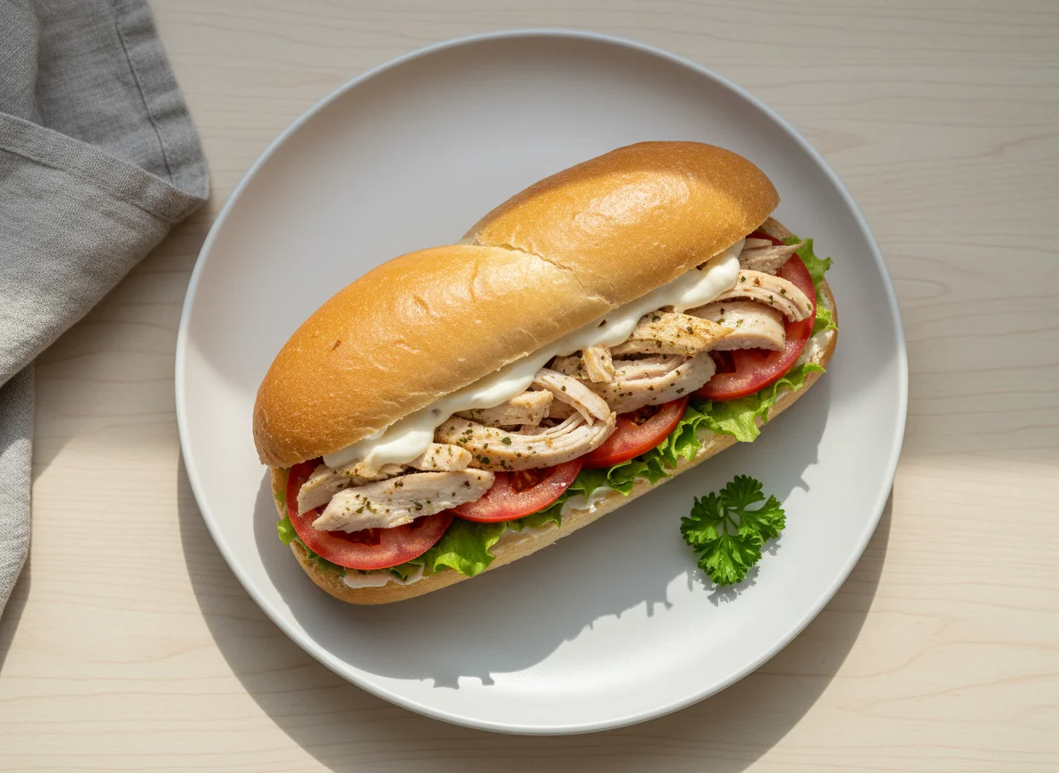 Chicken and Salad Roll photo