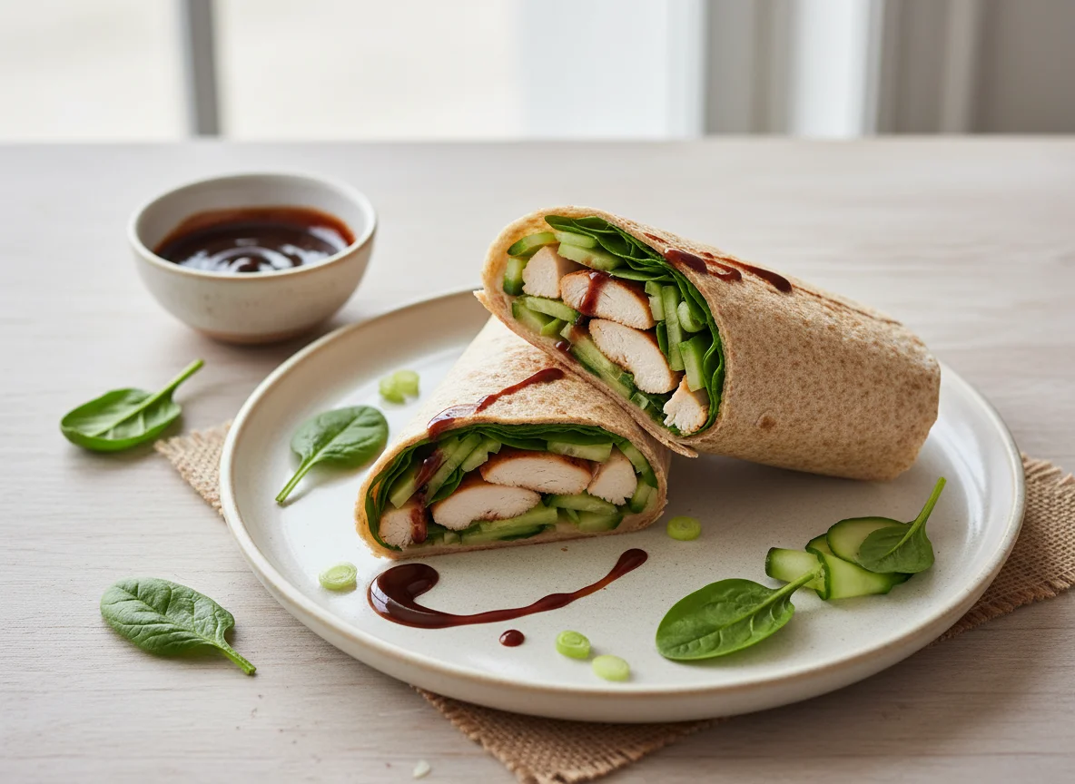 Chicken and Salad Tortilla Wrap photo