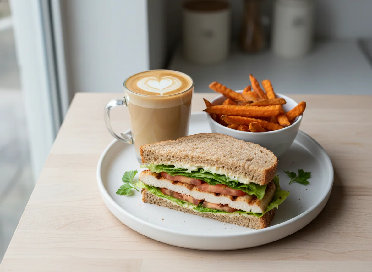 Chicken and Sandwich Meal photo