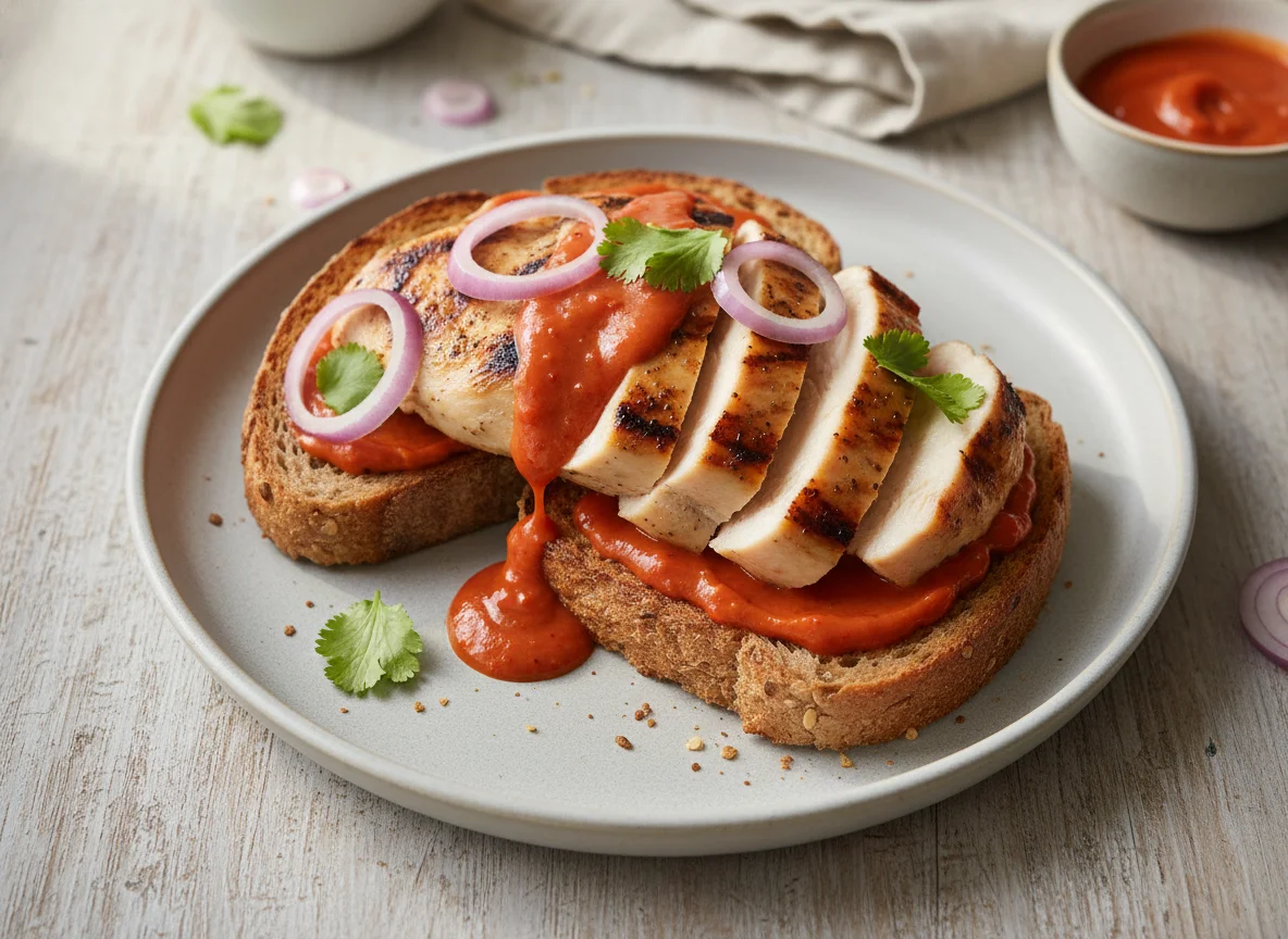 Chicken and Sauce Sandwich photo