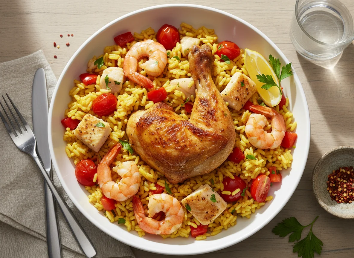 Chicken and Seafood Rice photo